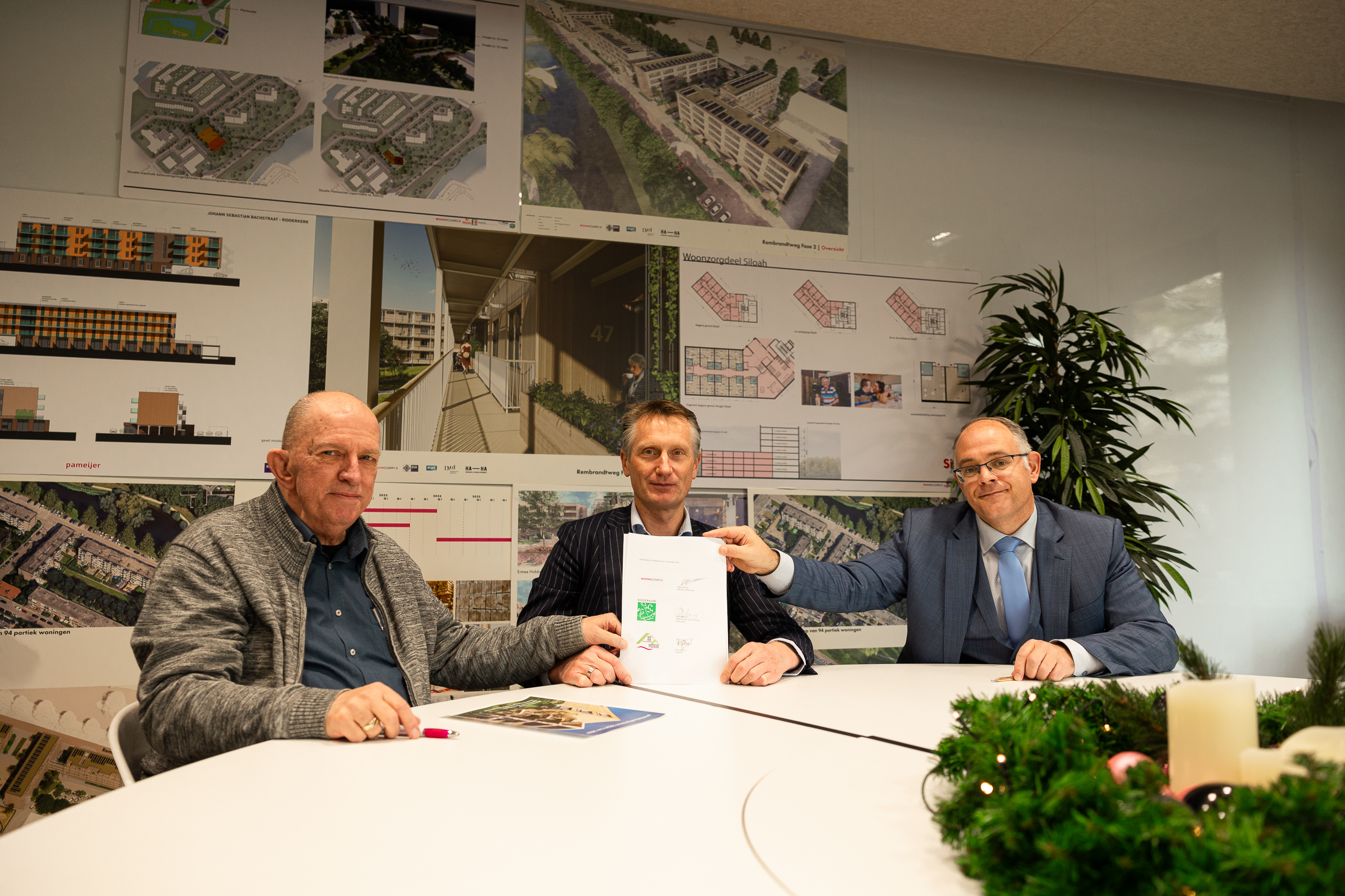 Gemeente, Wooncompas en Progressie maken nieuwe afspraken over hun samenwerking 2